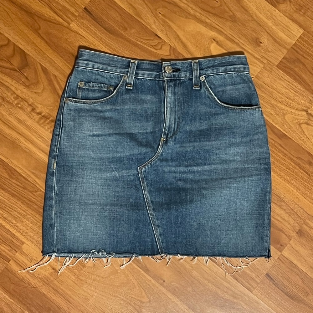 Cutest Rag & Bone Mini Denim Skirt